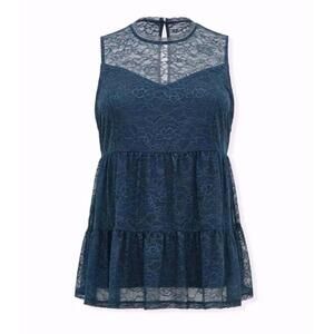 Torrid Fairy Whimsigoth Sleeveless Lace Tiered Babydoll Top 0 / 12 / Large